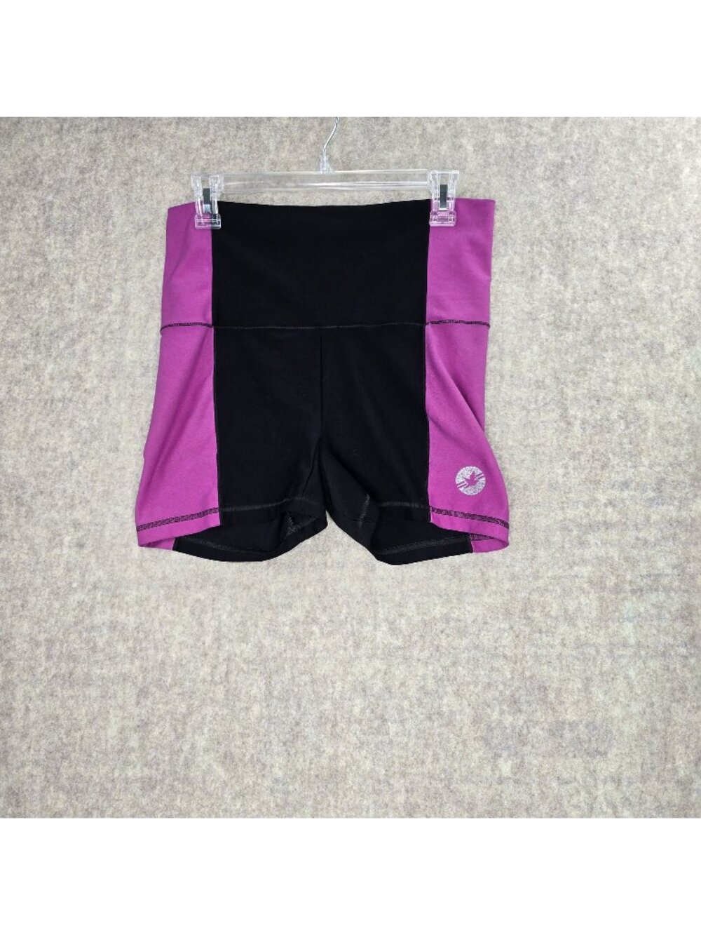Aerie F.I.T. Women Running Shorts Black & Purple Size M Compression Stretch